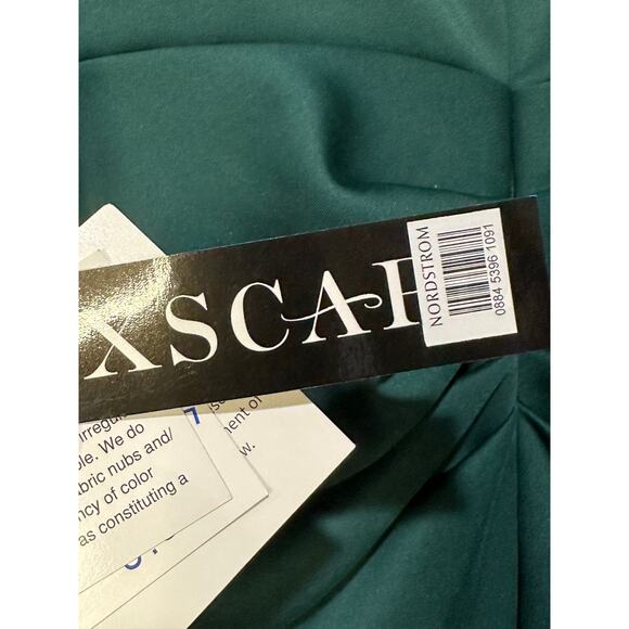 Xscape Evening Lexi Long Sleeve Scuba Ruched Side Dress Hunter Green Size 12 NWT - Picture 15 of 16
